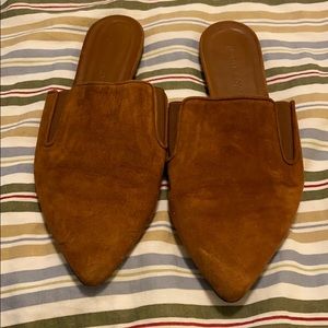 Jenni Kayne suede mule - Saddle